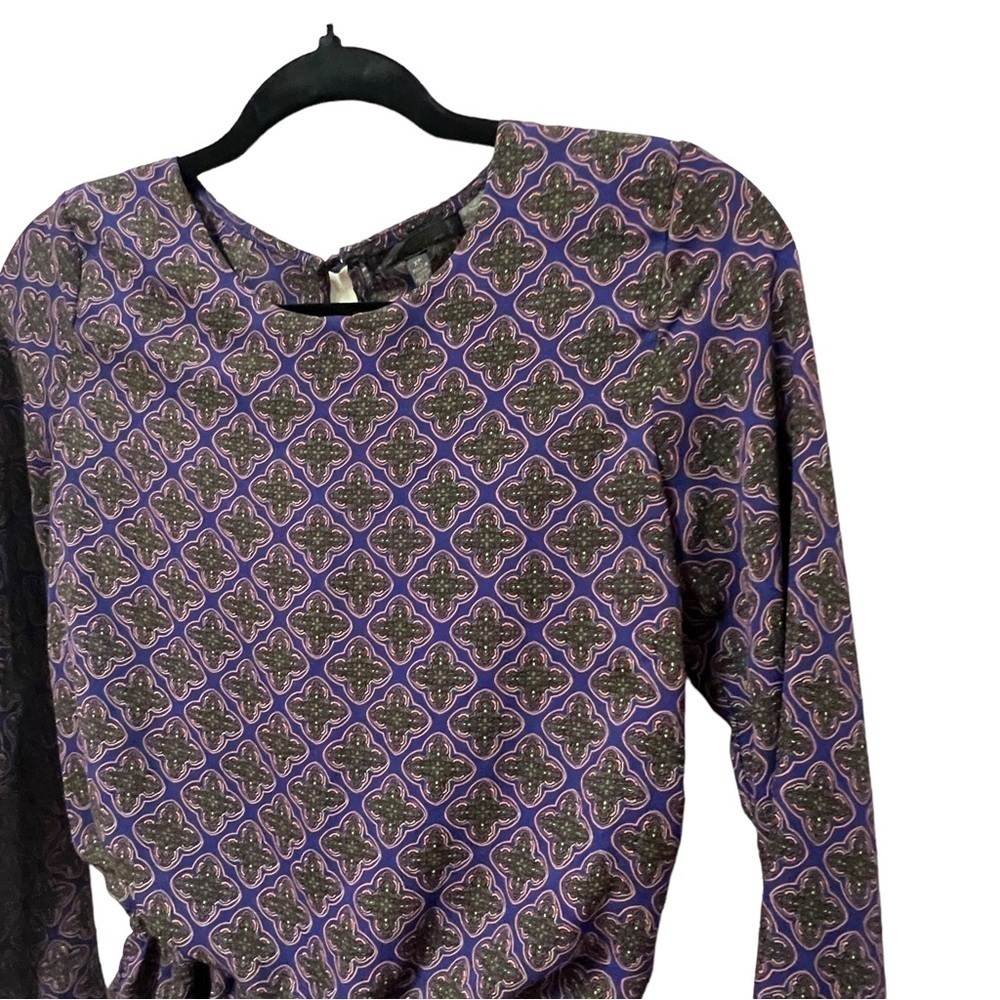 LUCCA COUTURE Women’s Purple Long Sleeve Open Back Romper, Size XS - Picture 6 of 14